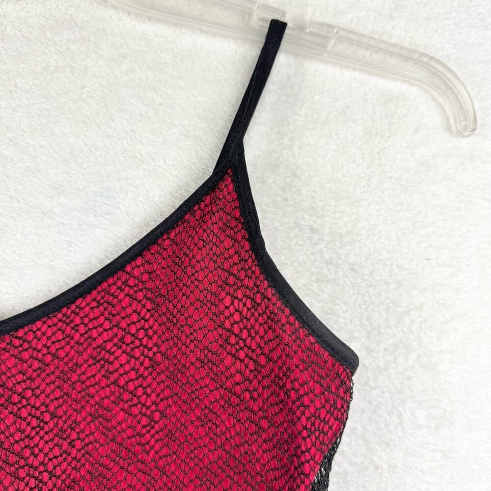 Vintage Y2K 90s Formula X Lace Mesh Fringe Whimsigoth Going Out Top Cropped Sz S - Picture 6 of 13